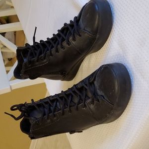 Black high top shoes